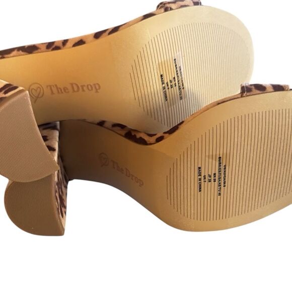The Drop Women's Rebecca Strappy Block Heel Sandal Shoe, Leopard Print Size 9 - Picture 3 of 7